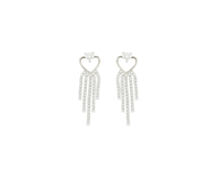 Orecchini Cuori Milano Donna in Argento Zircone 25298628